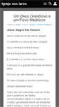 Mobile Screenshot of igrejanoslares.com.br